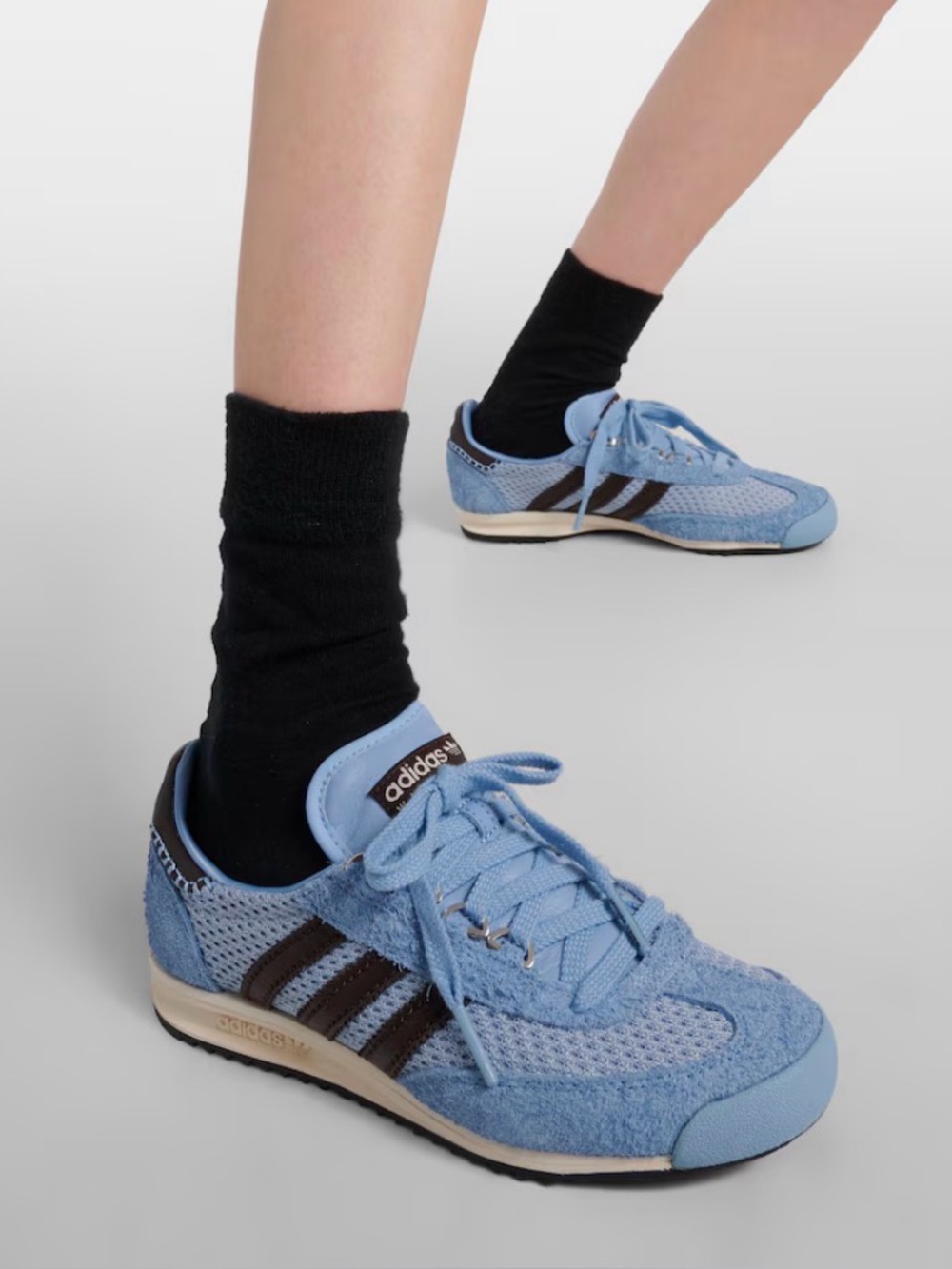 Adidas x WALES BONNER ash Blue adidas Originals Edition SL76 Sneakers sz 6.5